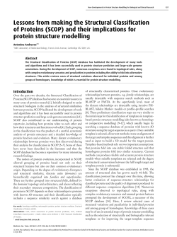 Lessons from making the Structural Classification of Proteins (SCOP