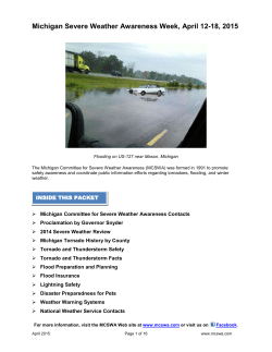 an information packet on Severe Weather Alterts