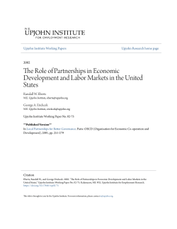 The Role of Partnerships in Economic