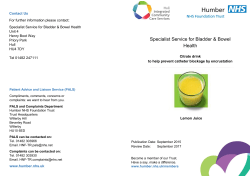 Citrate drink leaflet - Humber NHS Foundation Trust