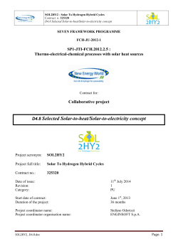 D4.8 Selected Solar-to-heat/Solar-to