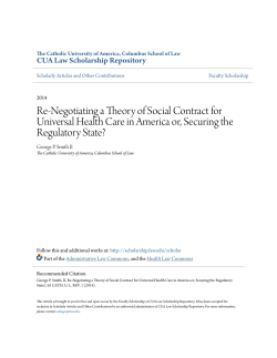 Re-Negotiating a Theory of Social Contract for Universal Health