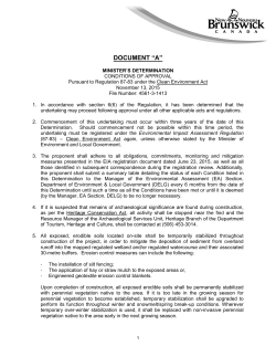 Certificate of Determination Issued