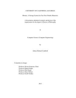 Moneta: A Storage System for Fast Non-Volatile