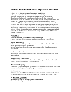 Grade 3 Social Studies - Brookline Public Schools