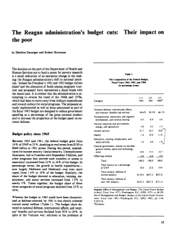 Their impact on - Institute for Research on Poverty
