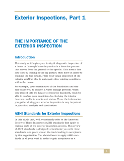 Home Inspector Career Diploma Sample Lesson Plan