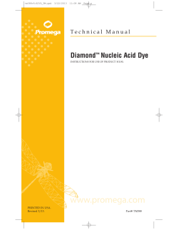 Diamond Nucleic Acid Dye Technical Manual, TM388