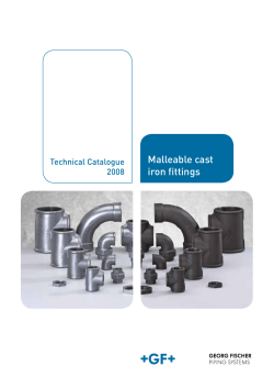 Malleable cast iron fittings Technical Catalogue