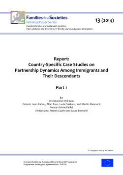 Country-Specific Case Studies on Partnership Dynamics Among