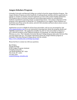 Amgen Scholars Program