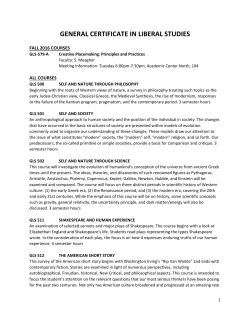general certificate in liberal studies