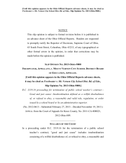 Decision of the Supreme Court of Ohio