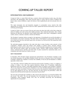 coming up taller report - National Arts and Humanities Youth