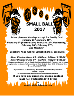 small ball 2017 - Brockville Blazers