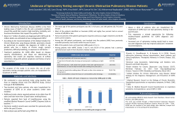 Underuse of Spirometry Testing amongst Chronic Obstructive