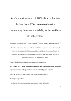 In situ transformation of TON silica zeolite into the less dense
