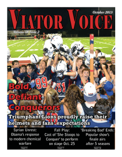 Issue 2 (Oct. 2013) - Saint Viator High School