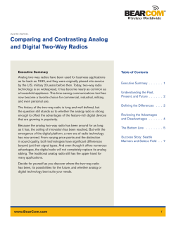 Comparing and Contrasting Analog and Digital Two-Way
