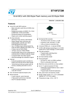 Datasheet - STMicroelectronics