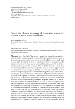 Factors that influence the success of conservation programs in