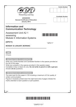 Information Systems [AP211]
