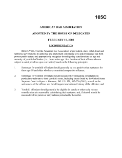 SENTENCE MITIGATION - American Bar Association