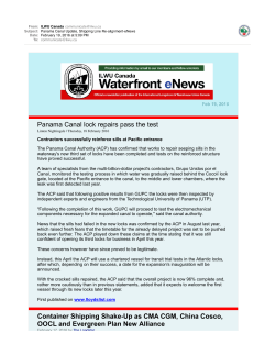 Panama Canal Update Shipping Line RealignmenteNews