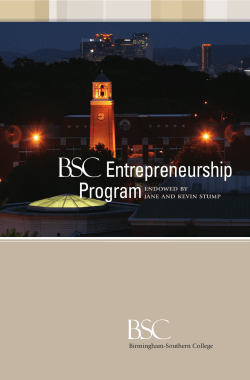 BSCEntrepreneurship Program - Birmingham