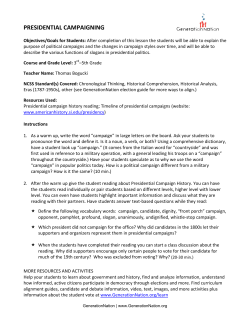 presidential campaigning