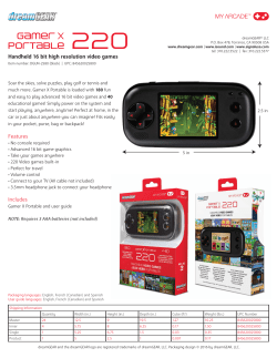 Handheld 16 bit high resolution video games