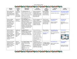 Summer Reading Guide - August Reading Calendar