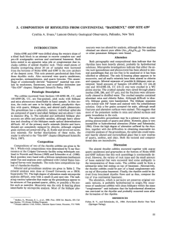 5. Composition of Rhyolites from Continental "Basement,"