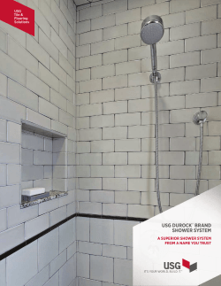 USG Durock&trade; Brand Shower System Full Line Brochure (English