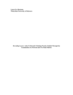 Asher B. Durand`s Painting Practice Studied Through the