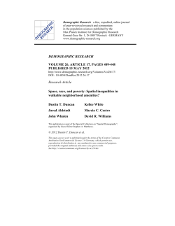 Spatial inequalities in walkable neighborhood amenities?