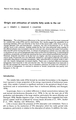 mals. Only acetate is present in significant amounts in the peripheral