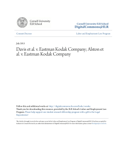 Davis et al. v. Eastman Kodak Company