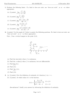 (a) Find the interval(s) where f is continuous. (b) Find the x