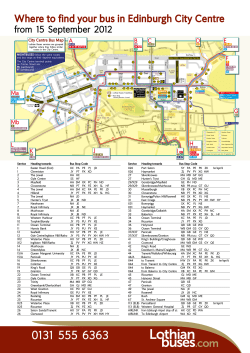 City Centre Bus Map