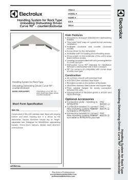 Unloading Dishwshing Driven Curve 90&deg;