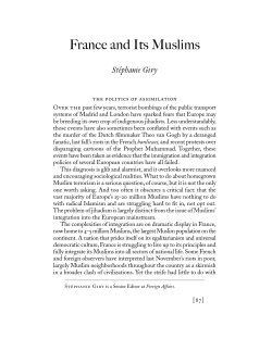 France and Its Muslims