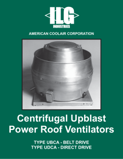 Centrifugal Upblast Power Roof Ventilators