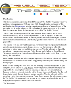 Common sense - Builder Centennial Index