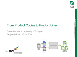 From Copies to Productlines
