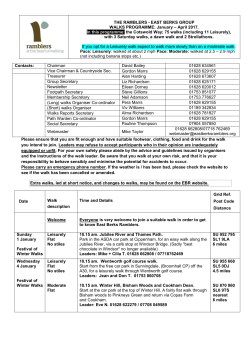 Contacts: Chairman David Bailey 01628