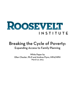 Breaking the Cycle of Poverty: Expanding