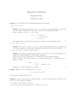 Homework 2 Solutions