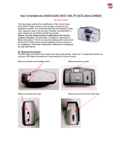 How To Hardwire the CANON SURE SHOT OWL PF DATE 35mm