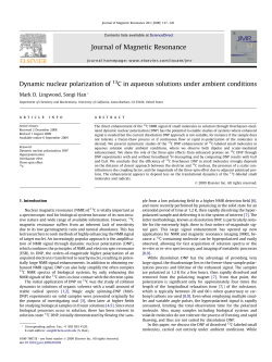 Dynamic nuclear polarization of 13C in aqueous solutions under